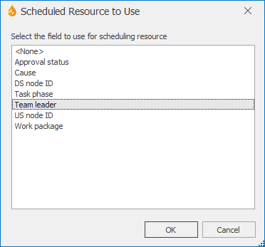 Resource to Use Dialog