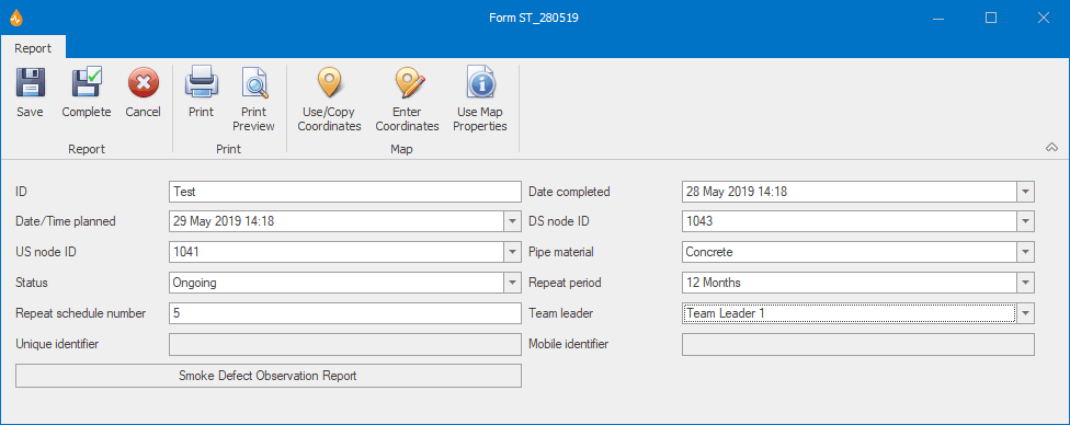 Filling in the form and accessing the linked form