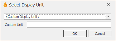 Display Unit Dialog