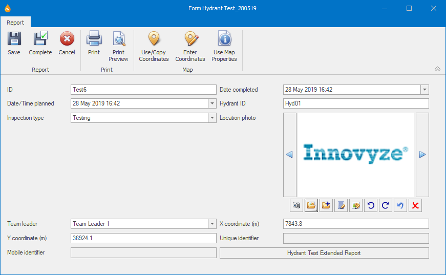 Filling in the form and accessing the linked form