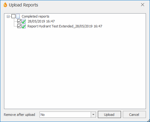 Upload reports