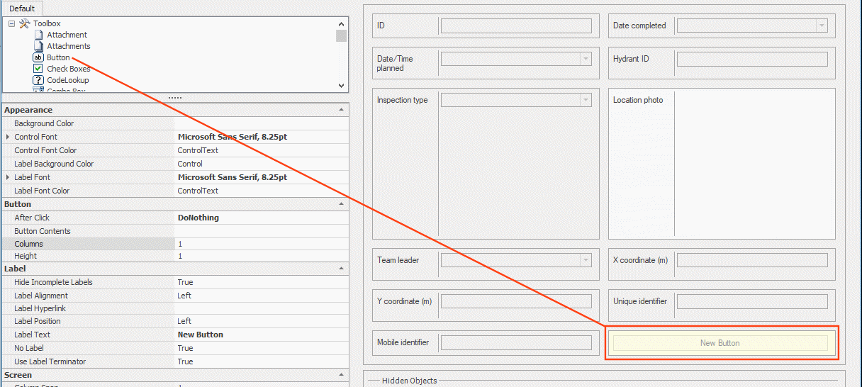 Adding a button to a form