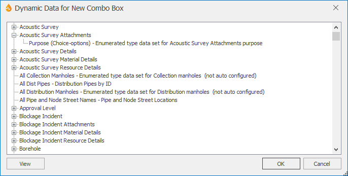 Dynamic Data for Control Dialog