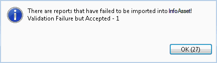 Failed Report dialog