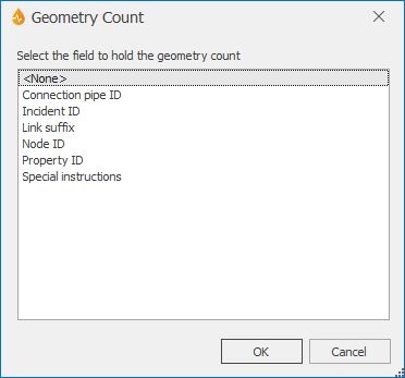 Geometry Count Dialog