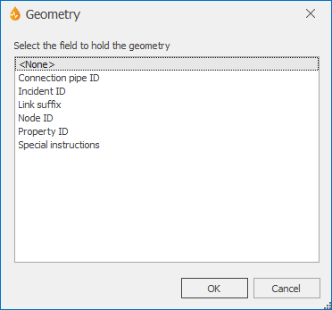 Geometry dialog