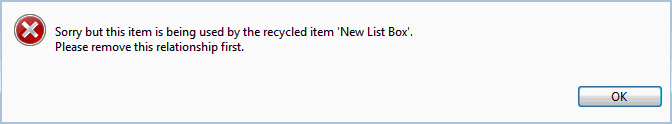 Item Used Dialog