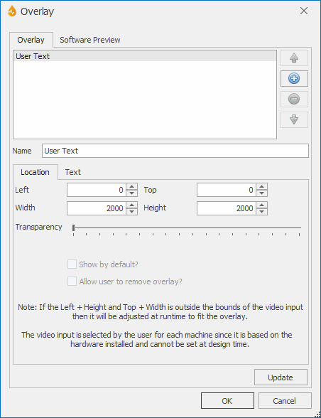 Overlay dialog