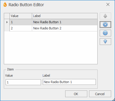 Radio Button Editor