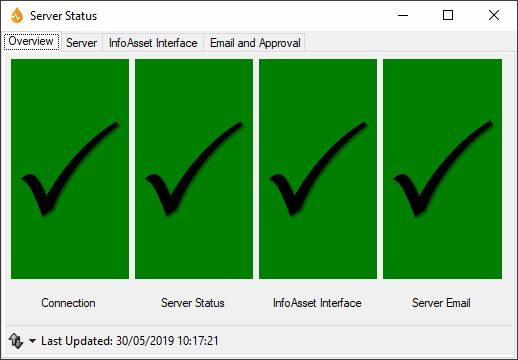 Server Management dialog