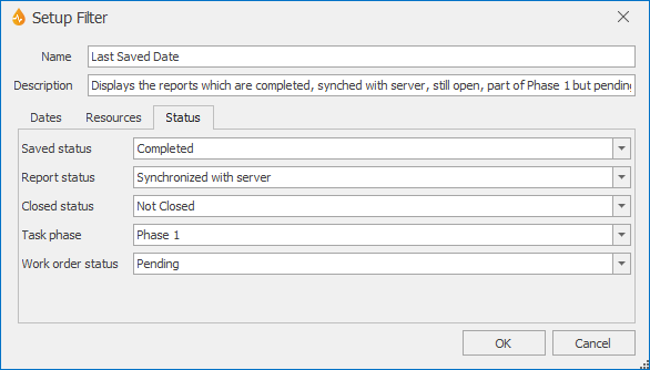 Setup Filter Dialog 3