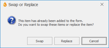 Swap or Replace Dialog