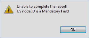 Unable to Save dialog (mandatory field)