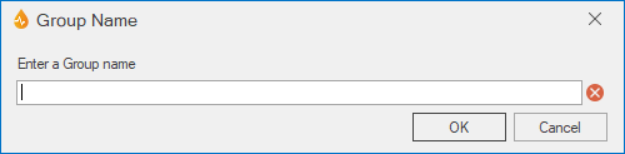 Group Name dialog