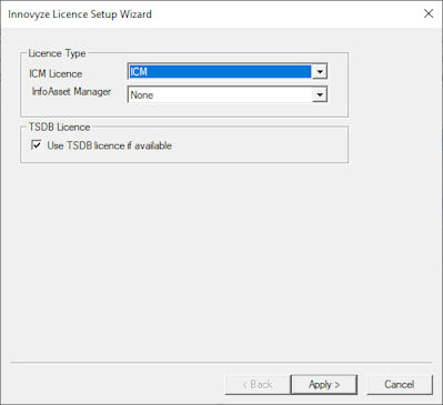 Licence Setup Wizard - Licence Type page