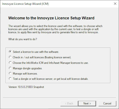 Licence Setup Wizard - Welcome page