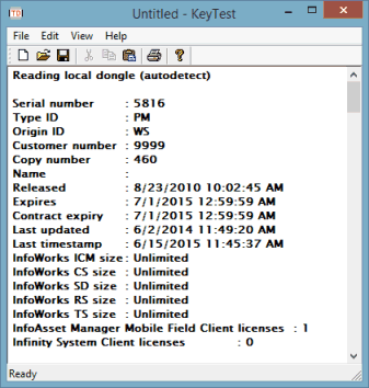 Licence log