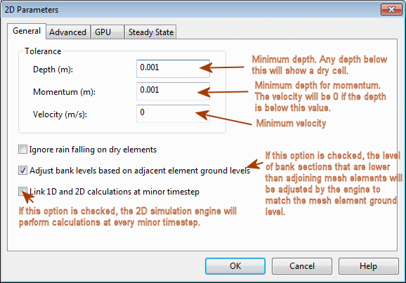 2D Tolerance Parameters