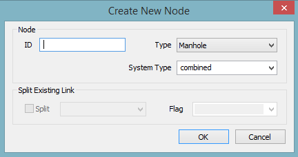 Create New Node dialog