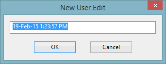 New User Edit Dialog