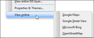 GeoPlan context menu