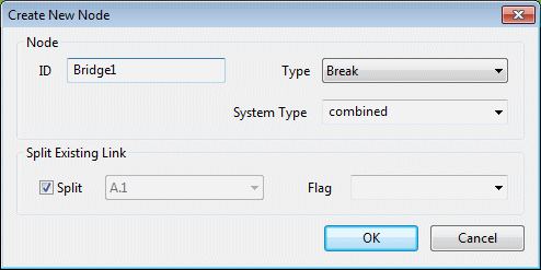 Create New Node dialog