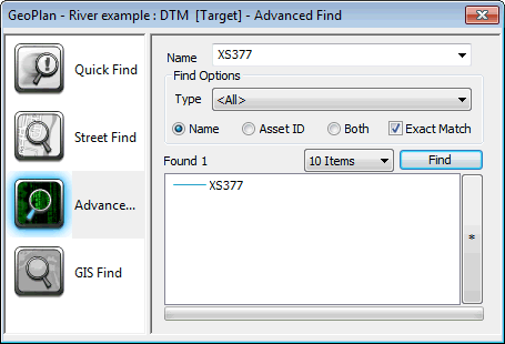 Example of Find dialog