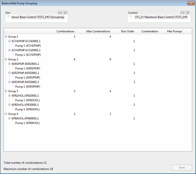 BalanceNet Pump Grouping Wizard