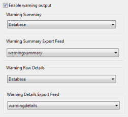 Export Style Dialog - Warning page