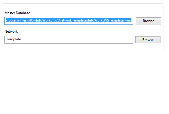 Network Template tab