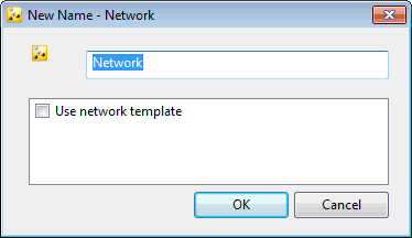 New Network Dialog