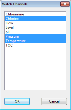 Watch Channels Dialog