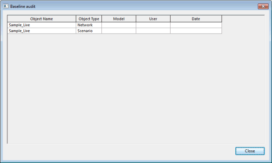 Baseline Audit Grid