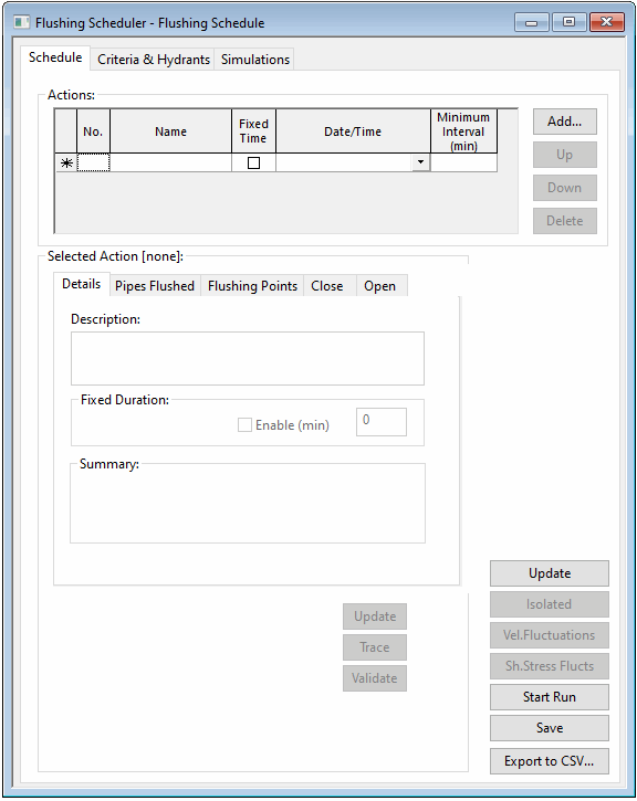 Flushing scheduler