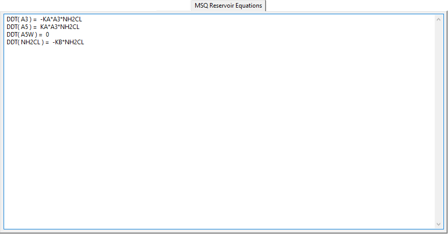 MSQ Reservoir Equations tab