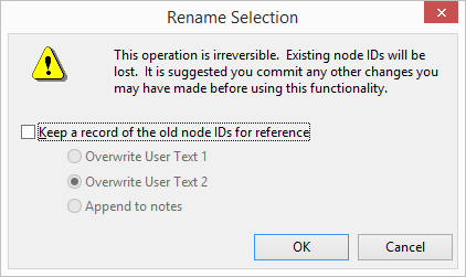 Rename Selection dialog