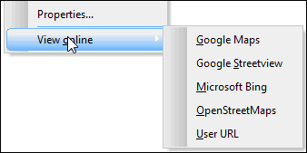 GeoPlan context menu