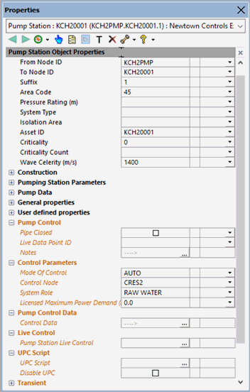 Pump Properties
