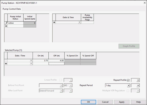 Editing Pump Properties
