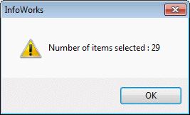 SQL warning message