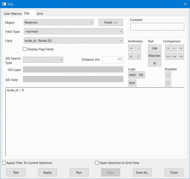 Example of SQL query (WS)