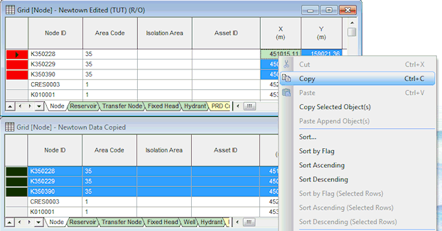 Copying Data from a Grid to another Grid