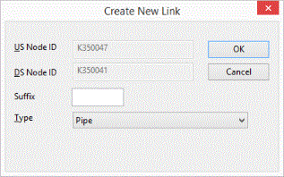 Create New Link dialog