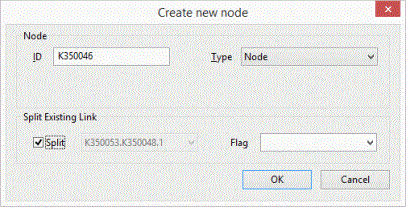 Create New Node dialog