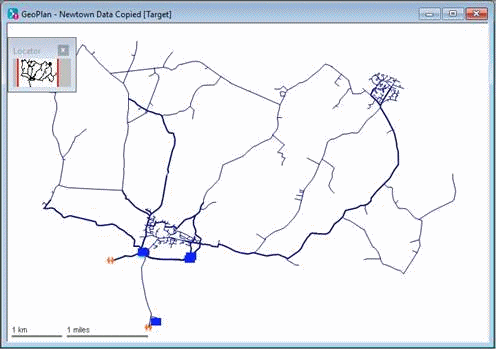 Network displayed on GeoPlan