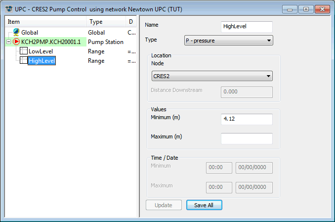 Adding a second range