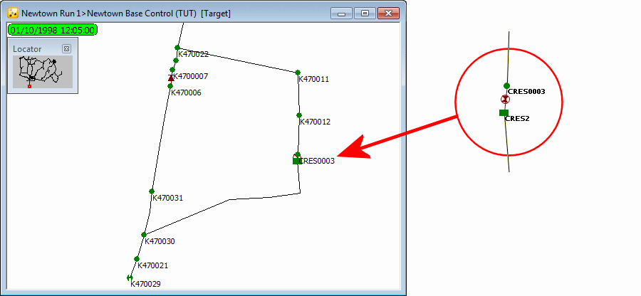 Zoomed in Network